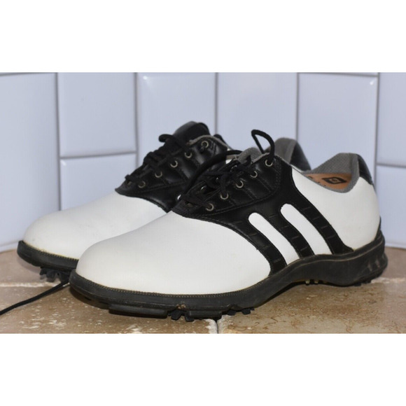Adidas Golf Cleats Z-TRAXION TOUR White & Black Ladies Size 7 - Picture 1 of 8